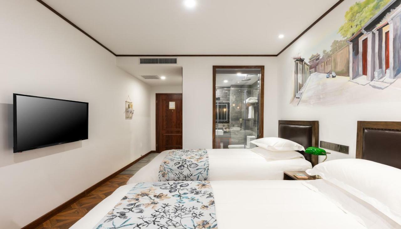 Nostalgia Hotel Near Prince Gong'S Mansion- Beihai Park, Tian'Anmen Square, Nanluoguxiang Hutong, Huguosi Hutong Snack Street, 5 Minutes Walk Away From Ping'Anli Subway Station, Free Ice Cream And Laundry Service,English Communication Well Beijing Luaran gambar